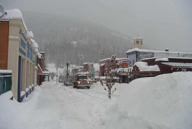 Downtown Revelstoke nevado